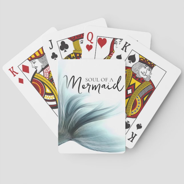 #MermaidLife-Soul einer Meerjungfrau | SCHWANZ Spielkarten (Rückseite)
