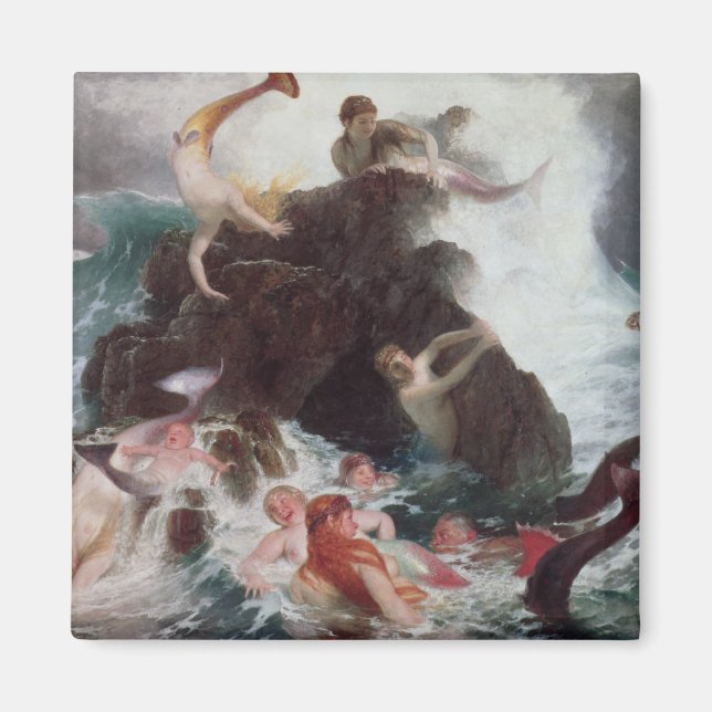 Mermaids at Play, 1886 Magnet (Vorne)