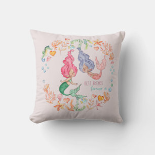 Mermaids Best Friends Forever BESTE FREUNDIN Perso Kissen