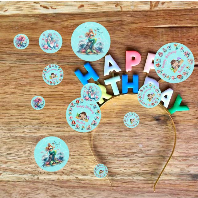 Mermaids Birthday Table Confetti für Kinder Party Konfetti (Von Creator hochgeladen)