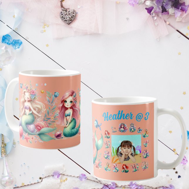 Mermaids Custom Foto Tasse Kindergeburtstag Bevorz (Von Creator hochgeladen)