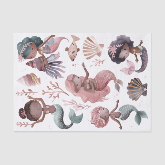 Mermaids Decoupage Seidenpapier (Vorderseite)