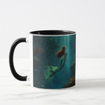 Mermaid's Dream Fantasy Art Underwater Scene