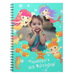 Mermaids Foto Aqua Notizblock