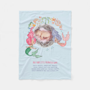 Mermaids FOTO New Baby Fleecedecke