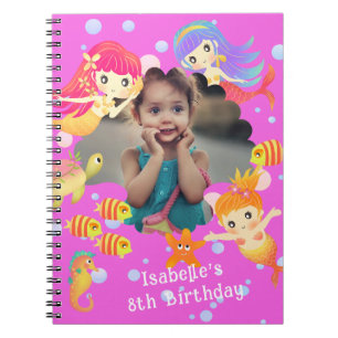 Mermaids Foto Violet Notizblock