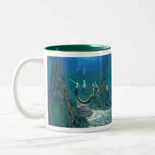 Mermaids Mélange 1 Mug à deux tons