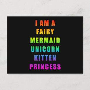 Mermaids Mermaid Sea Girl Funny Birthday Geschenk Postkarte