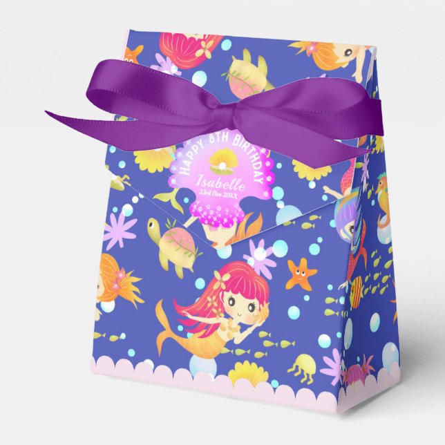 Mermaids Navy Blue Geschenkschachtel (Vorderseite)