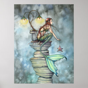 Mermaid's Perch Poster von Molly Harrison