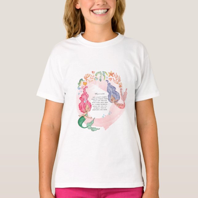 MERMAIDS PERSONALISIERT T-Shirt (Vorderseite)