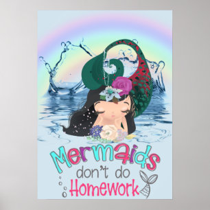 Mermaids Poster Paper (Halbglanz)