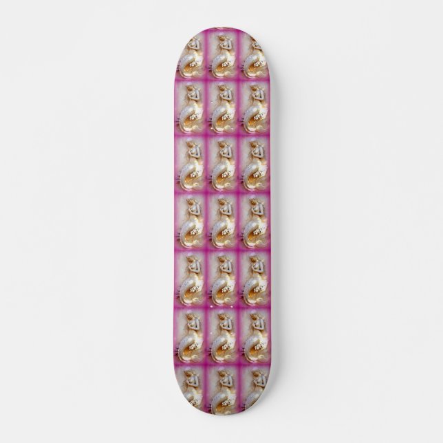 Mermaids rosa Skateboard (Vorne)
