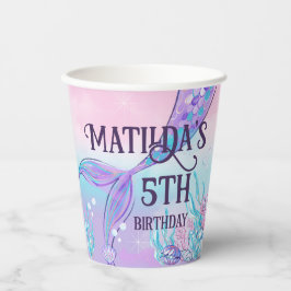 Mermaids Schwanzes Paper Cups Pappbecher