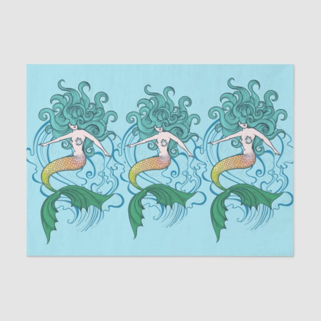 Mermaids Seidenpapier (Vorderseite)