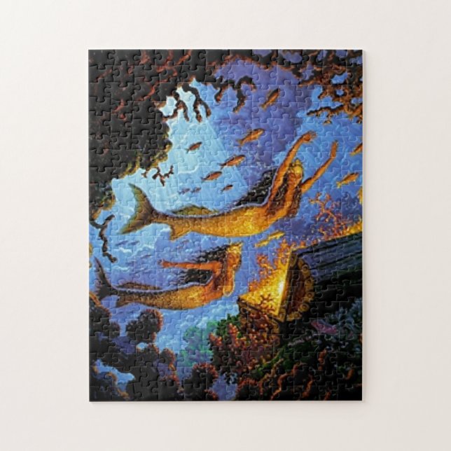 Mermaids Treasure von Gold (Vertikal)