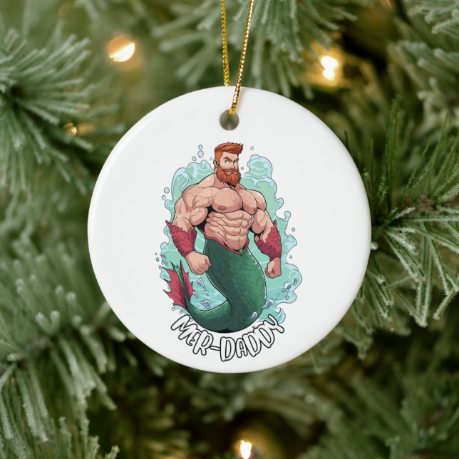 Merman Ornament - Mer-Daddy (Baum)