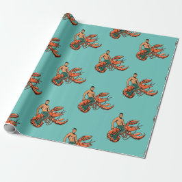 Merman Riding Humster Geschenkpapier