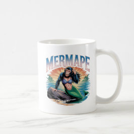 Mermape Illustration Combo Creature Funny Kaffeetasse
