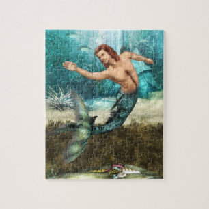 Mermen-Puzzlespiel