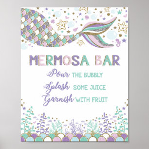 Mermosa Bar Meerjungfrau Mimosa Bar Schild Baby Sh