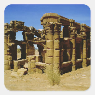 Meroitic Kiosk Quadratischer Aufkleber