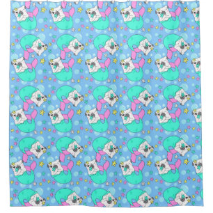 Merpug Motif rideau de douche