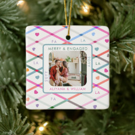 Merre Verlobte Liebe Pastellmuster Paare Foto Keramikornament
