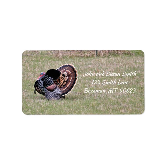 Merriam Wild Turkey - Adressetikett (Vorne)