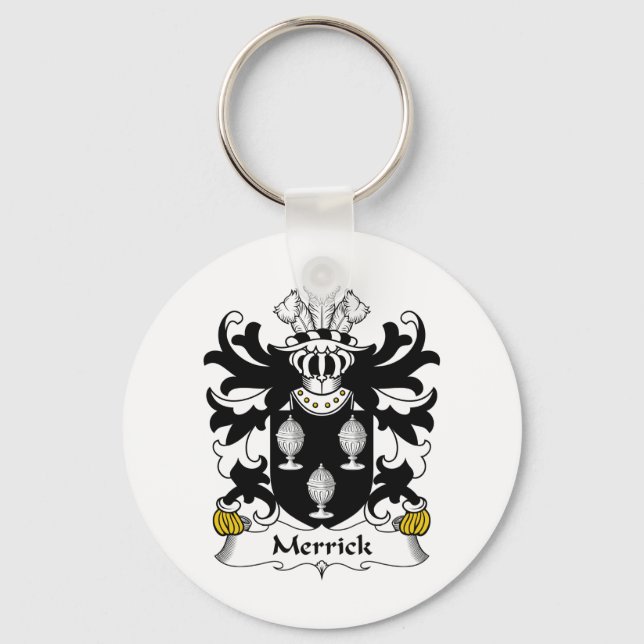 Merrick Familienwappen Schlüsselanhänger (Vorderseite)