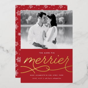 Merrier Faire-part de grossesse Foil Carte de vaca