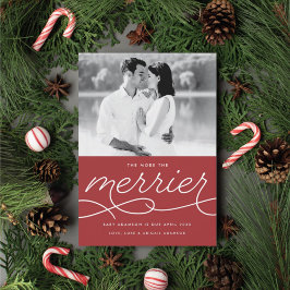 Merrier Pregnancy Ankündigung Weihnachtskarte