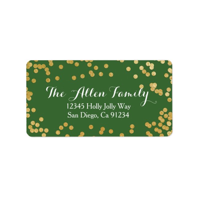 Merriest Christmas Address Label Adressaufkleber (Vorne)