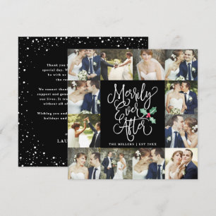 Merrily Ever After Carte de Vœux de Mariage 12 Pho