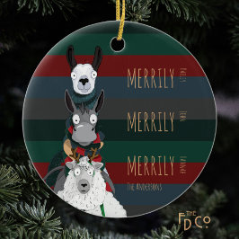 Merrily Merrily Merrily Funny Personalisiert Keramik Ornament