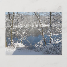 Merrimack im Winter Postkarte