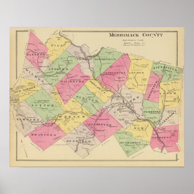 Merrimack Landkreis Poster (Vorne)