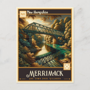 Merrimack, New Hampshire   Vintage Postkarte