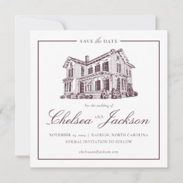 Merrimon-Wynne House Sketch Save the Date