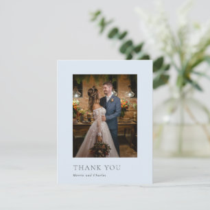 Merrin Sky Elegant Wedding Dankeskarte