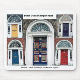 Merrion Square Dublin Doorways Mousepad