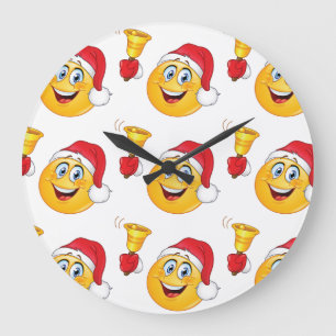 MERRRY CHRISTMAS AVEC PÈRE NOËL EMOJI HORLOGE