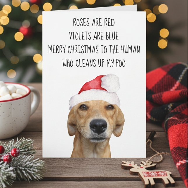 Merrry Christmas vom Hund Funny Karte (Von Creator hochgeladen)