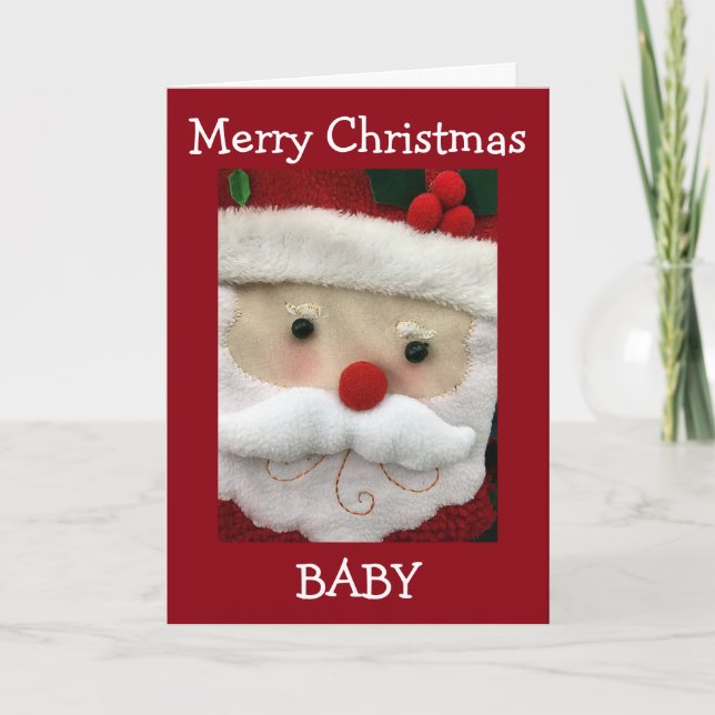 MERRY *1st* CHRISTMAS BABY VACANCES CARTE (Devant)