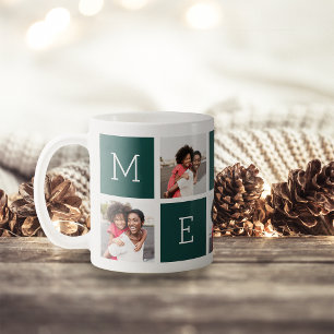 MERRY 5 Foto Collage Weihnachtsfeiertag Kaffeetasse