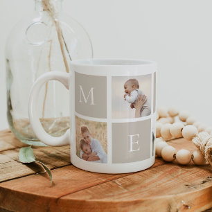 MERRY 5 Foto Neutraler Weihnachtsurlaub Kaffeetasse