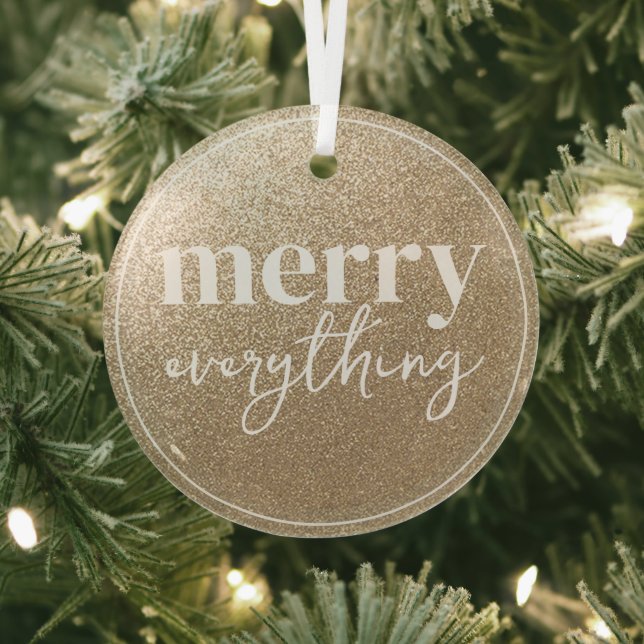 Merry alles Golden Texture Ornament Aus Glas (InSitu)