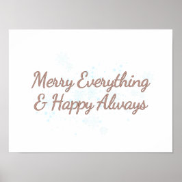 Merry Alles & Happy Immer, Urlaub Wärme, Poster
