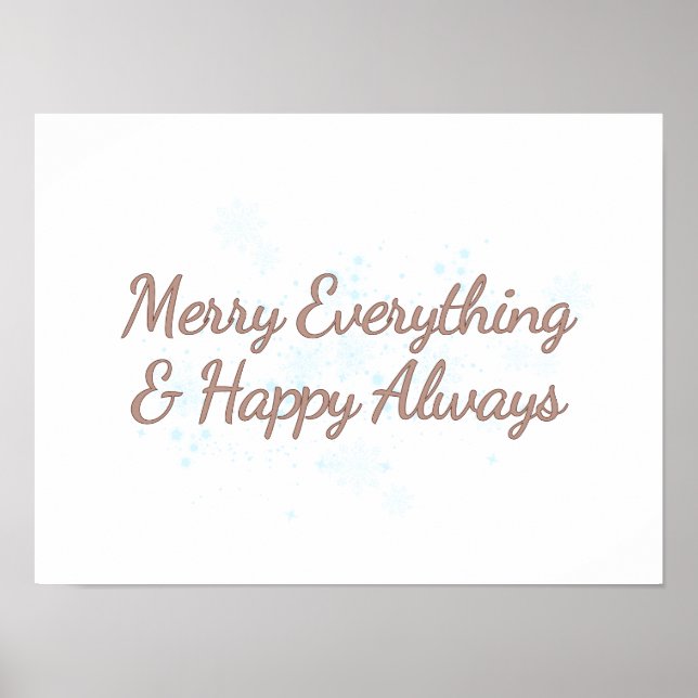 Merry Alles & Happy Immer, Urlaub Wärme, Poster (Vorne)