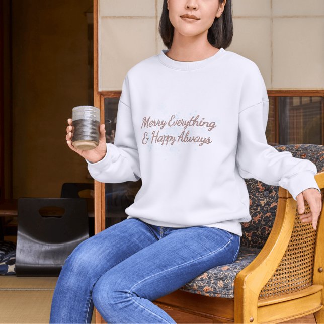 Merry Alles & Happy Immer, Urlaub Wärme, Sweatshirt (Von Creator hochgeladen)
